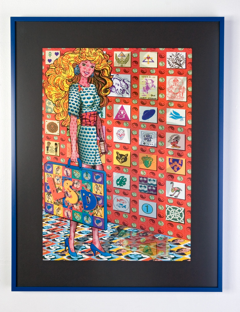 LSD blotter art starring Crystal