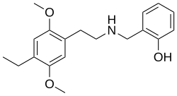 Chemical structure of 25E-NBOH