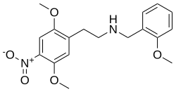 Chemical structure of 25N-NBOMe