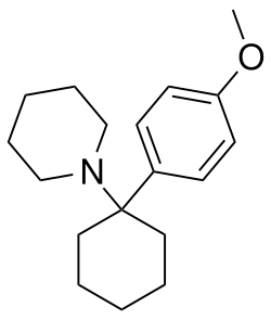 Chemical structure — 4-MeO-PCP Chemical structure of 4-MeO-PCP
